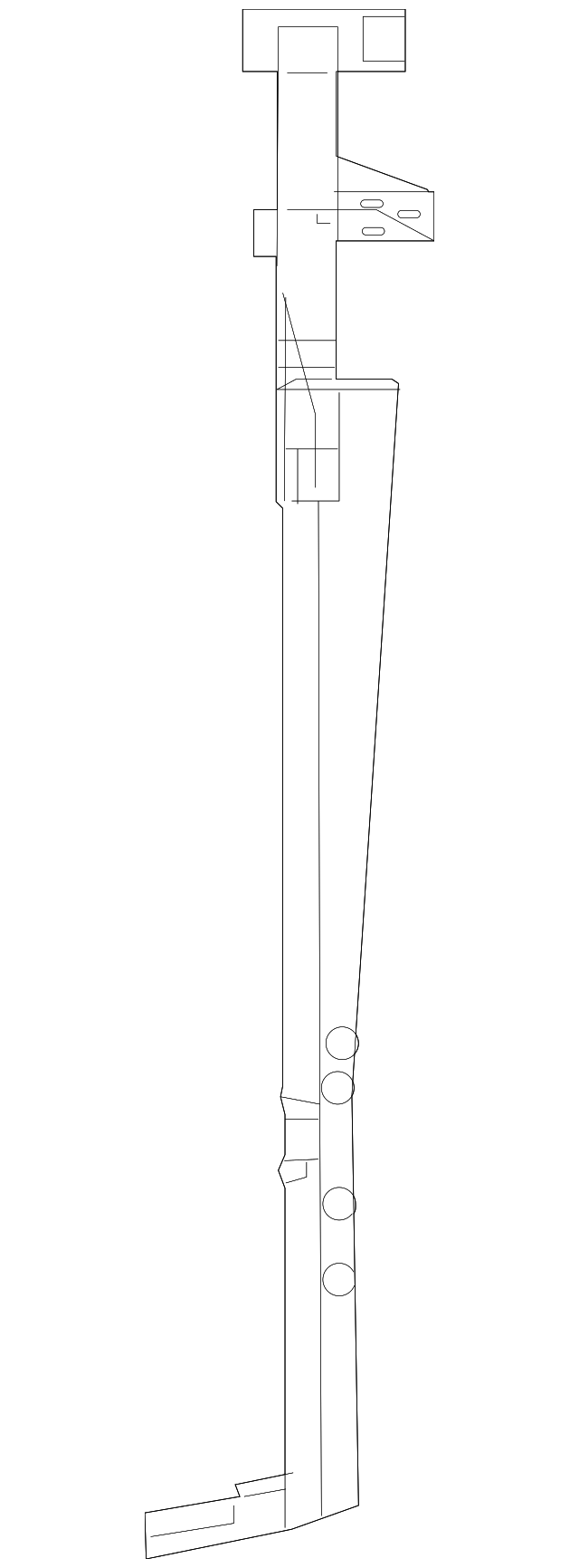 5166497AA Деталь SIDE FRAME, LEFT