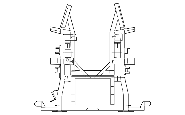 5290045AE Деталь REAR CROSSMEMBER