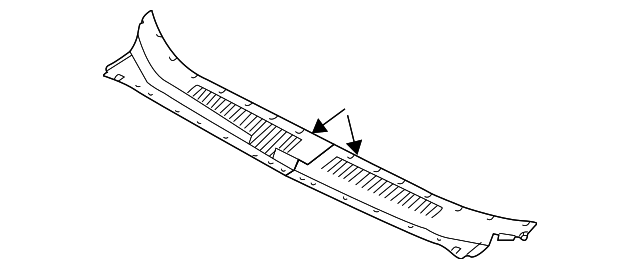 86160-26000 Деталь COWL GRILLE, RIGHT