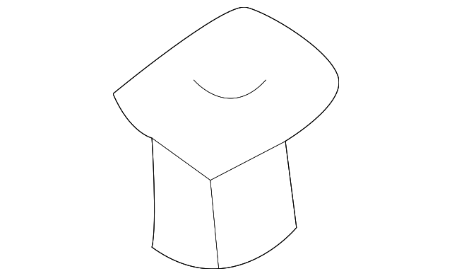 86155-4A000 Деталь COWL GRILLE RETAINER, LEFT