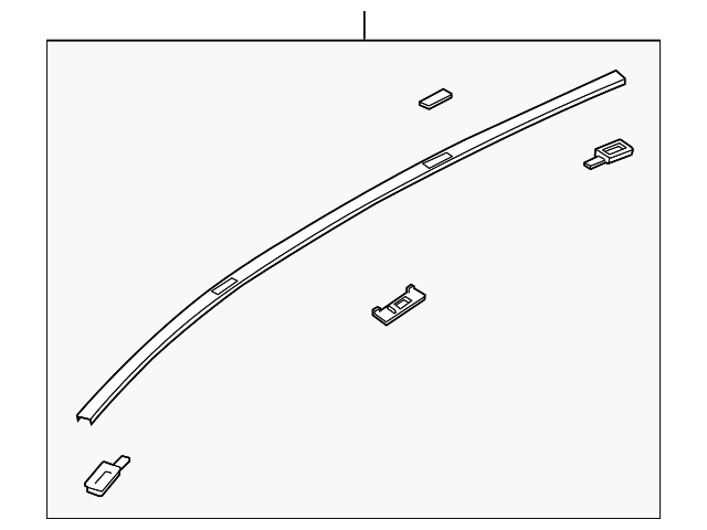 EG21-50-9H0D Деталь ROOF MOLDING, RIGHT