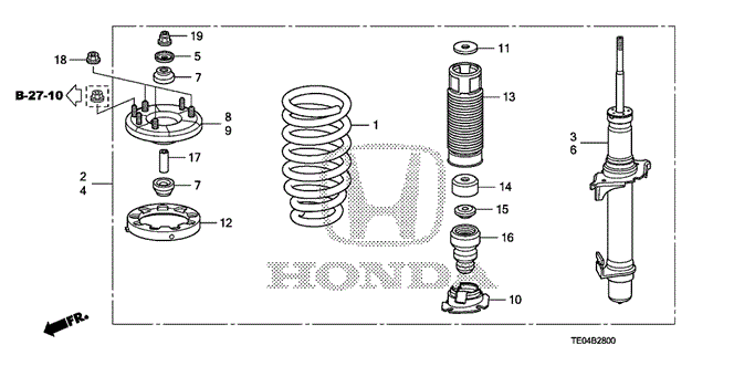 CHASSIS/FRONT SHOCK ABSORBER for 2009 Honda ACCORD COUPE #1