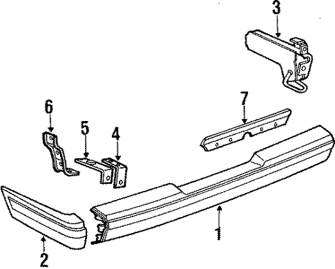 Vanagon BUMPER ASSEMBLY - REAR