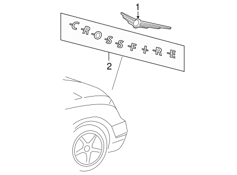 Crossfire EXTERIOR TRIM - LIFT GATE