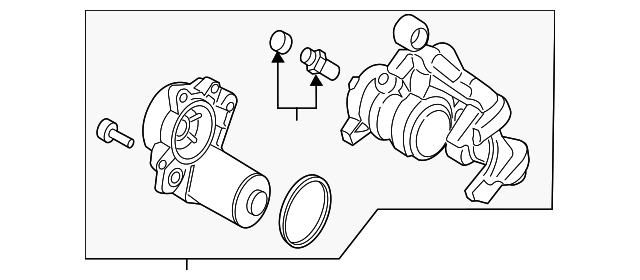 DG9Z-2553-B Деталь CALIPER, LEFT