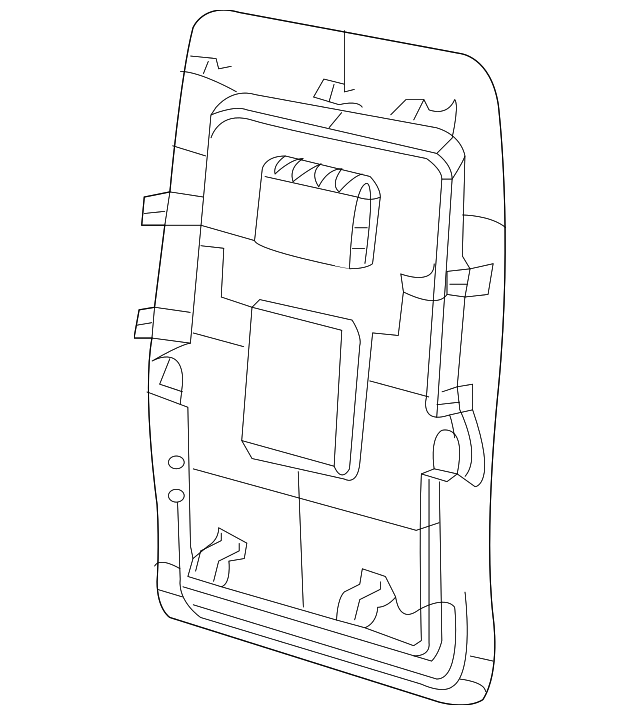 7B0-881-969-B-DE5 Деталь SEAT BACK PANEL, LEFT