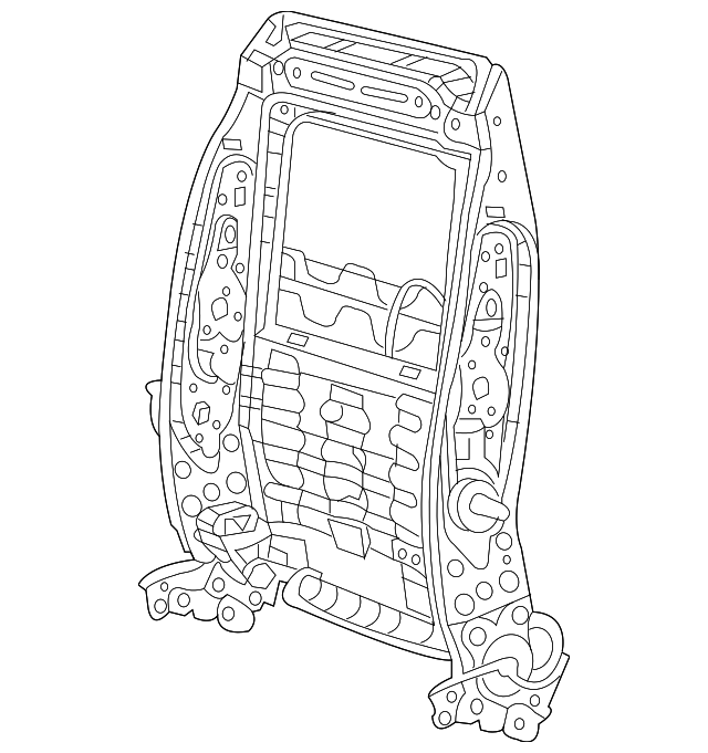 7B0-881-045-G Деталь SEAT BACK FRAME, LEFT