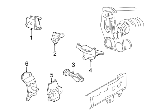 Cavalier ENGINE & TRANS MOUNTING