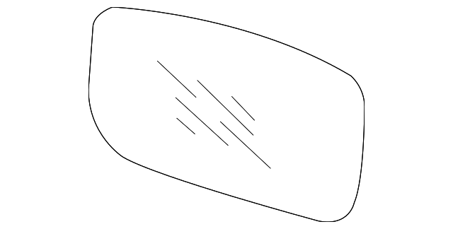 87611-3M050 Деталь MIRROR GLASS, LEFT