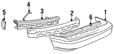 Precis BUMPER ASSEMBLY - REAR