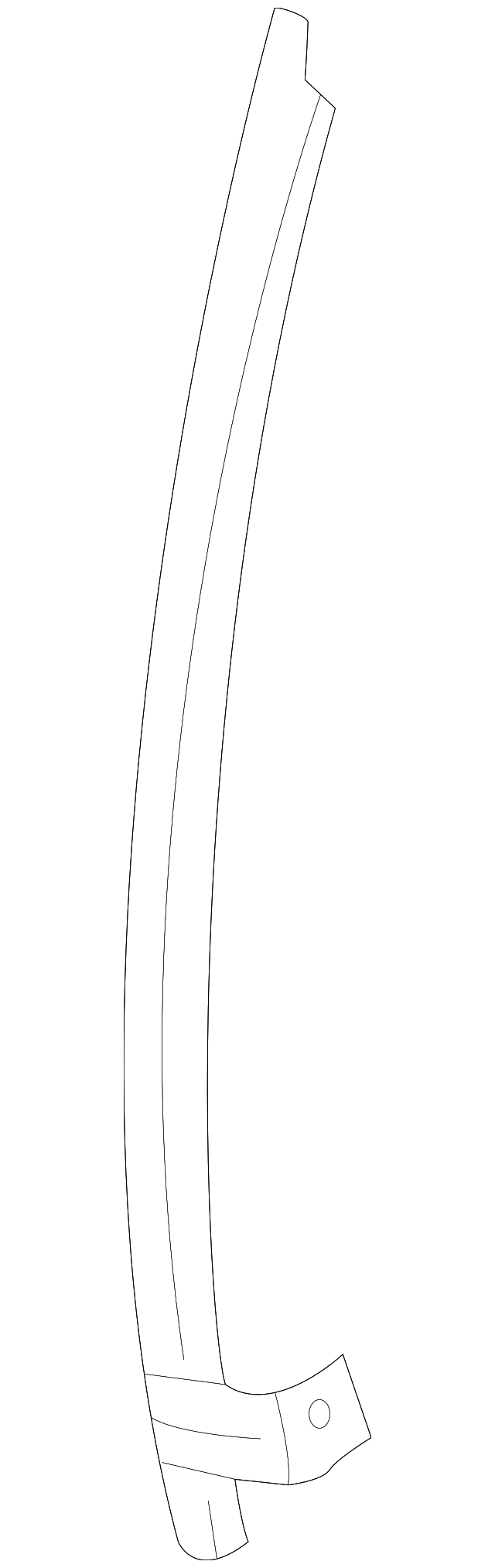 0K552-5860X Деталь FRONT GUIDE, RIGHT