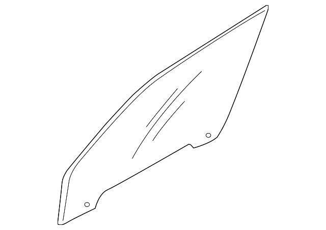 0K54A-59511 Деталь DOOR GLASS, LEFT