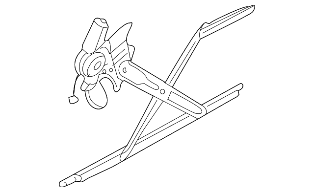 0K552-59560H Деталь WINDOW REGULATOR, LEFT