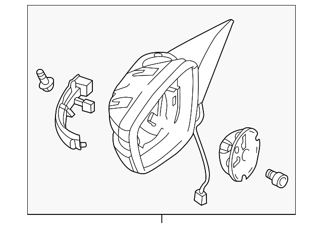 5C1857508S9B9 Деталь MIRROR HOUSING, RIGHT