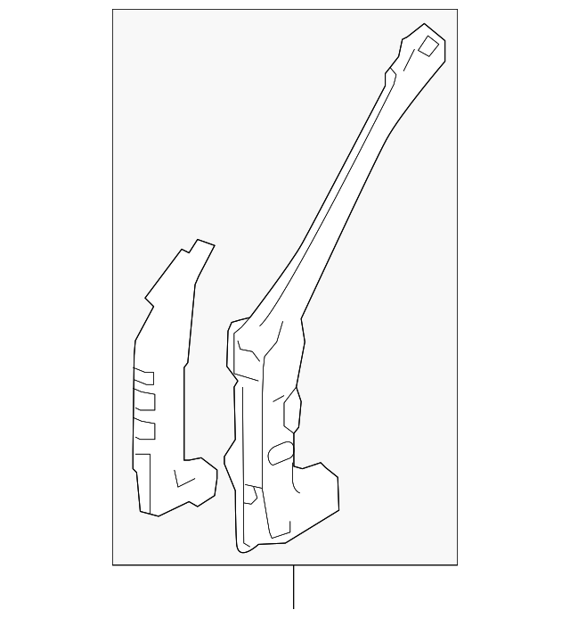 51420AG03A9P Деталь HINGE PILLAR, LEFT