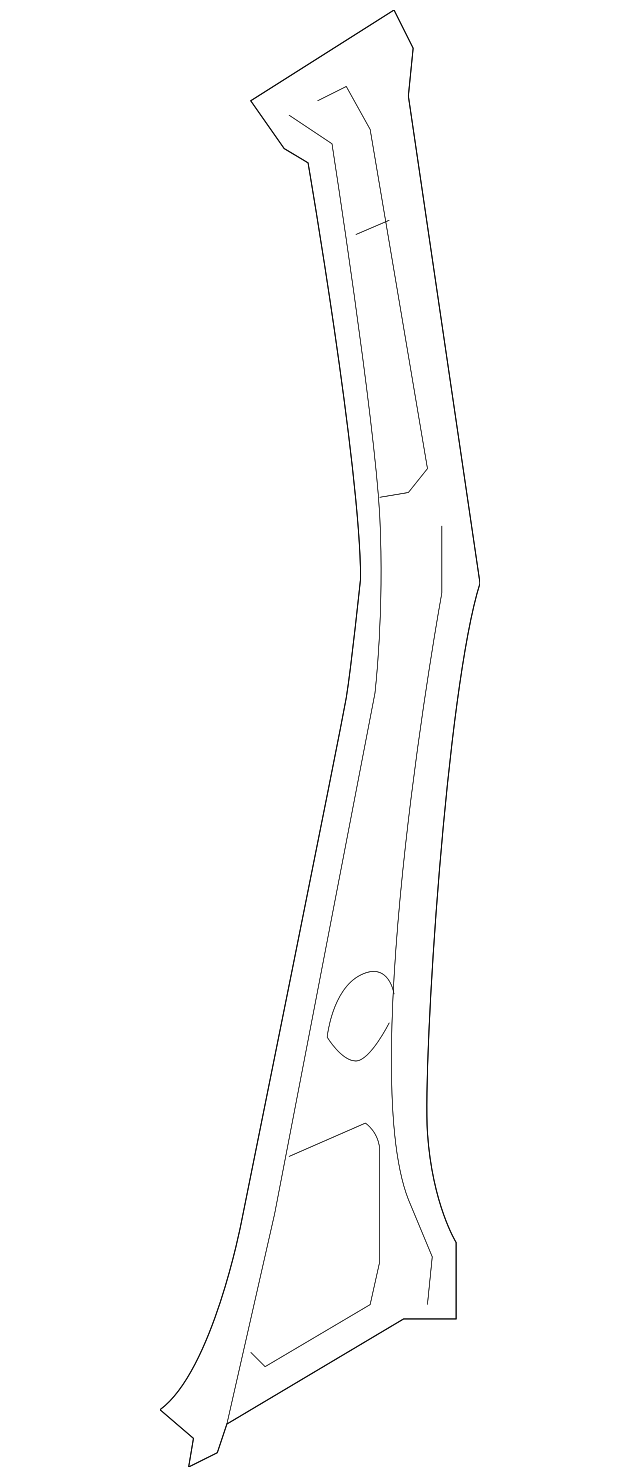 51530AG03D9P Деталь INNER PILLAR, LEFT