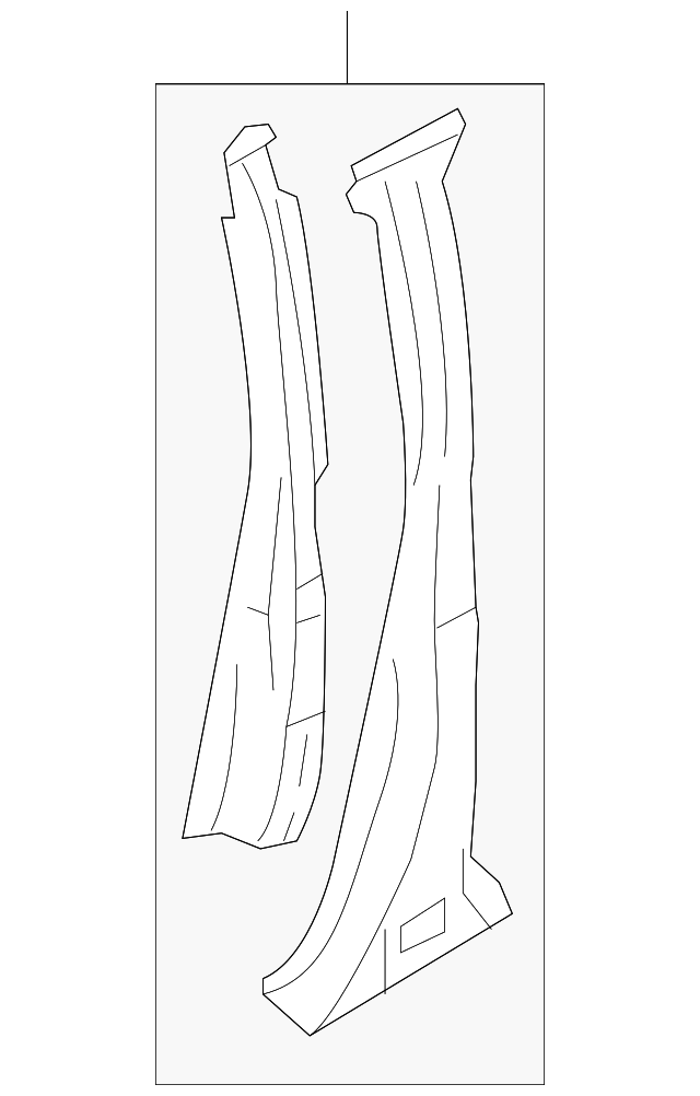 51430AG16A9P Деталь CENTER PILLAR, RIGHT