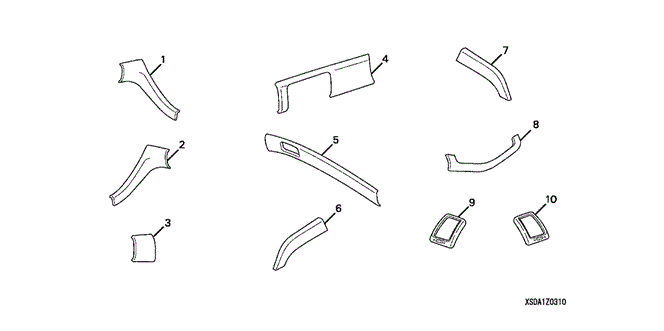ACCESSORIES/INTERIOR TRIM KIT (BIRDSEYE LOOK) for 2003 Honda ACCORD SEDAN #1