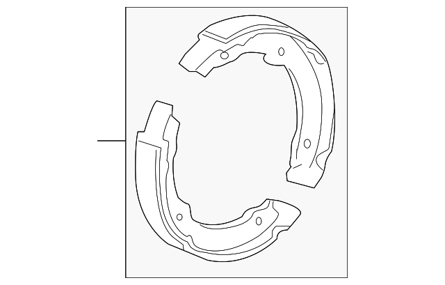 15240815 Деталь PARK BRAKE SHOES