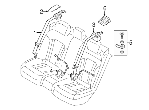 Genesis REAR SEAT BELTS