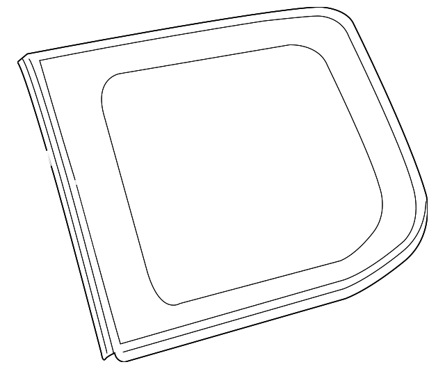 62710-60B10 Деталь QUARTER GLASS, RIGHT