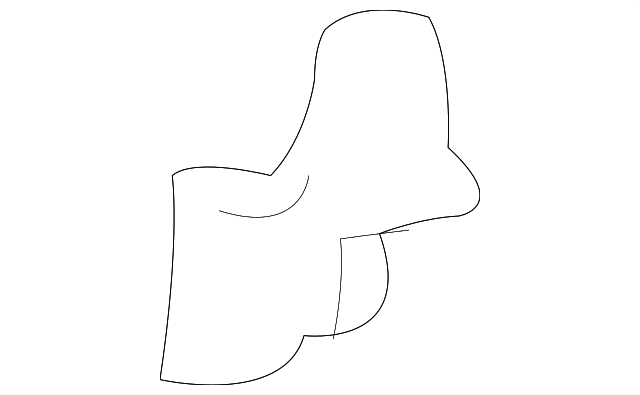 82441-39000 GLASS HOLDER, LEFT