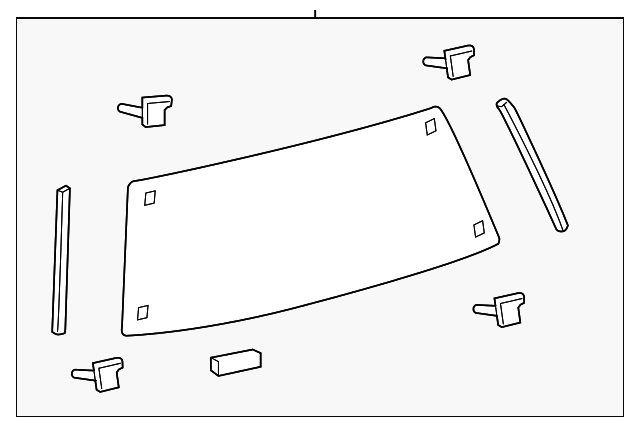 68105-60350 Деталь LIFT GATE GLASS