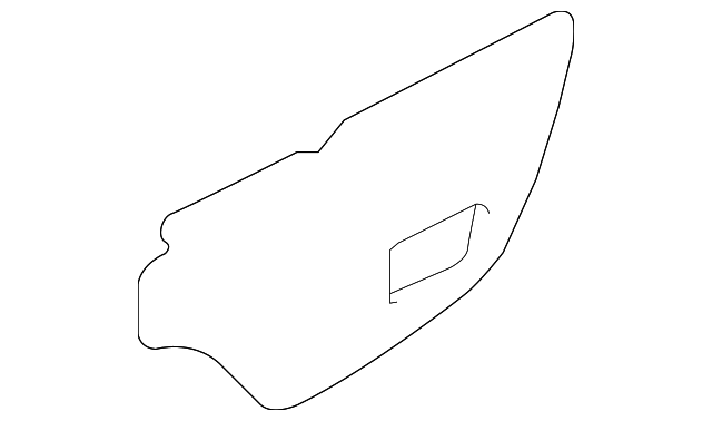 7265A043 Деталь WATER SHIELD, LEFT