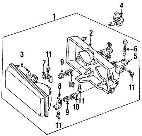 Century HEADLAMP COMPONENTS