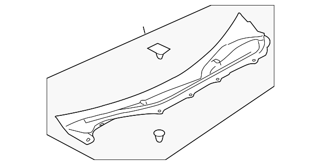 SU003-03134 Деталь COWL GRILLE
