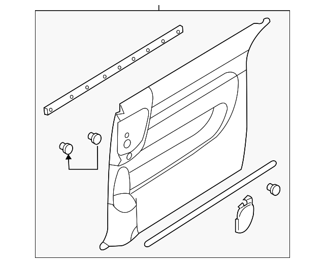 83301-4D122AD2 Деталь DOOR TRIM PANEL, LEFT