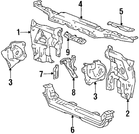 Supra RADIATOR SUPPORT