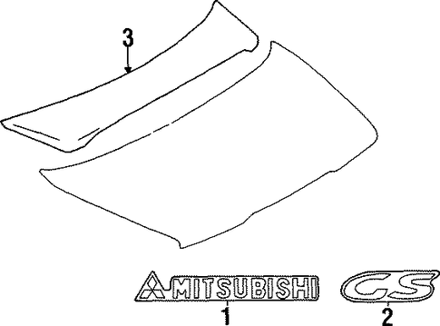 Eclipse EXTERIOR TRIM - TRUNK