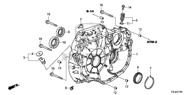 ACCORD COUPE AT TORQUE CONVERTER CASE (CVT) (1)