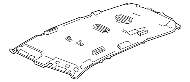 83201-TG7-A61ZA Деталь LINING, ROOF *YR507L* (SUNROOF) (SHADOW 