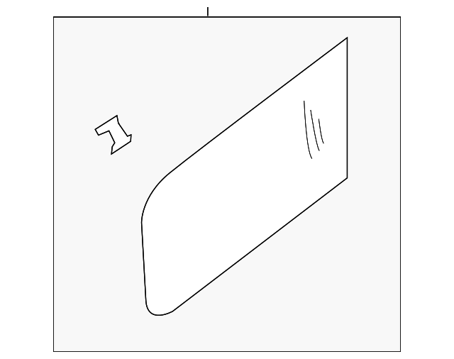 83301-1PB0A Деталь FRONT GLASS, LEFT