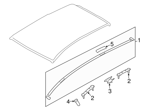 Impreza EXTERIOR TRIM - ROOF 2