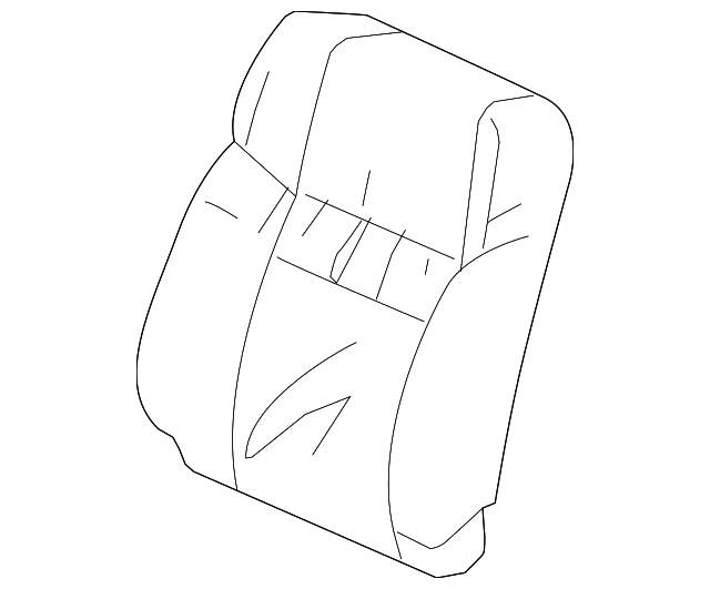 81121-T0G-A31ZA Деталь COVER, R. FR. SEAT-BACK TRIM *YR449L* (C