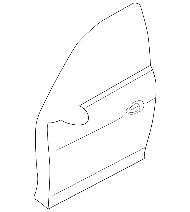 0K2NA-58020B Деталь DOOR SHELL, RIGHT