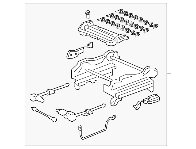 81536-SJC-A21 Деталь FRAME, L. FR. SEAT CUSHION