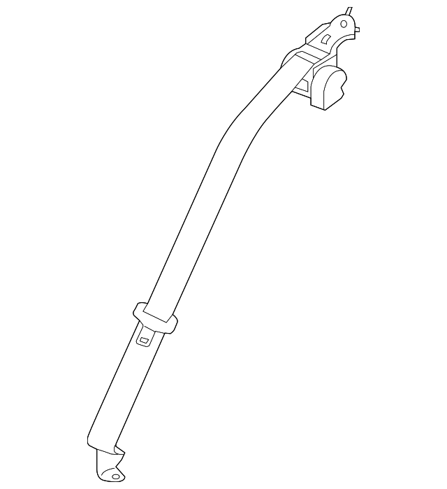 GJY9-57-730A Деталь OUTER BELT ASSY, RIGHT