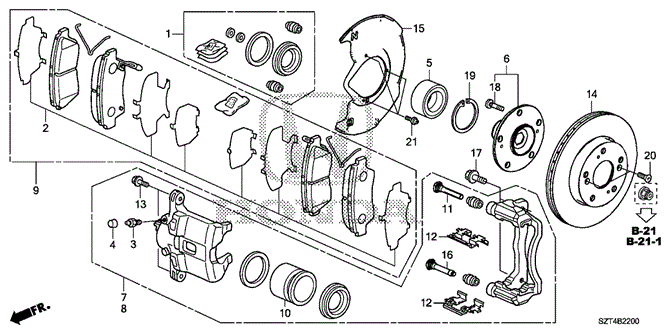 CHASSIS/FRONT BRAKE for 2011 Honda CR-Z #1