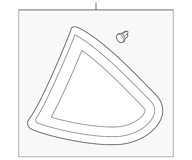 87810-2C001 Деталь QTR GLASS, LEFT