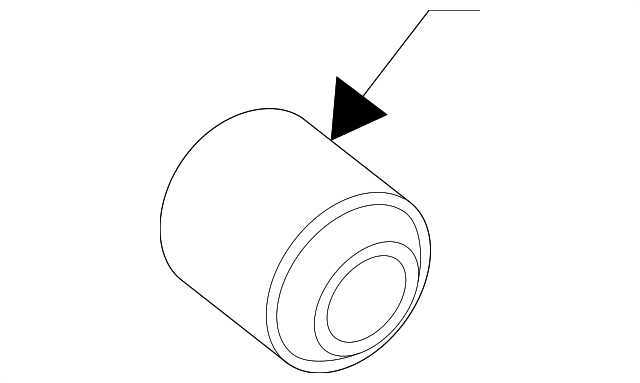 8A8Z-5A638-B LOWER CNTRL ARM REAR BUSHING, LEFT