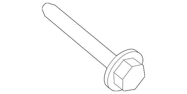 -W715127-S439 LOWER CNTRL ARM FRONT BOLT, RIGHT