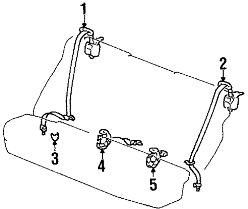 Elantra REAR SEAT BELTS