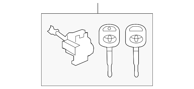 69052-0C010 CYL & KEYS, LEFT