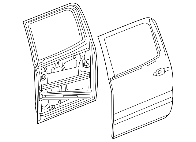23453677 Деталь DOOR SHELL, RIGHT