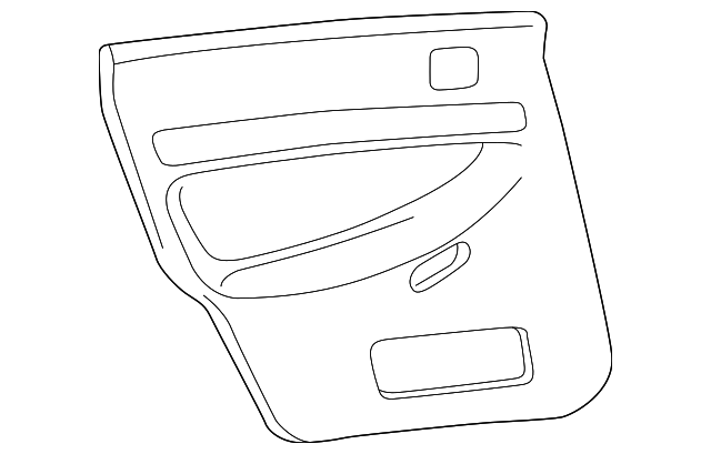 8D0-867-303-J-38H Деталь DOOR TRIM PANEL, LEFT