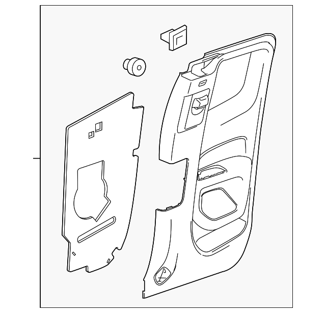 23137777 Деталь UPPER TRIM, RIGHT